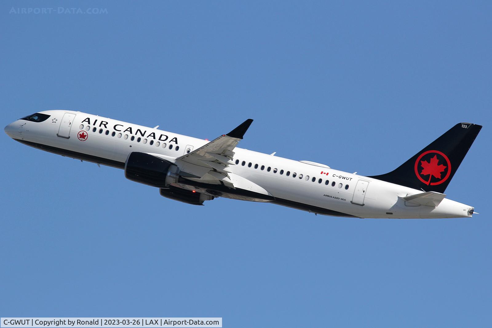C-GWUT, Airbus A220-371 C/N 55205, at lax