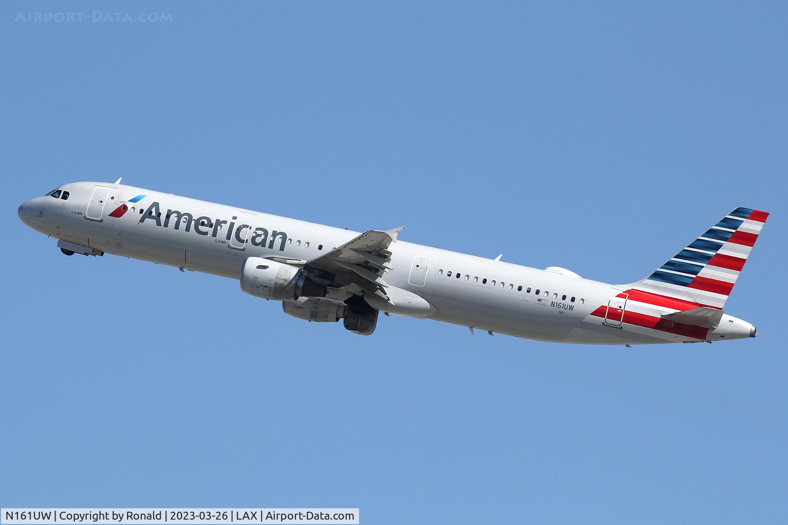 N161UW, 2001 Airbus A321-211 C/N 1403, at lax