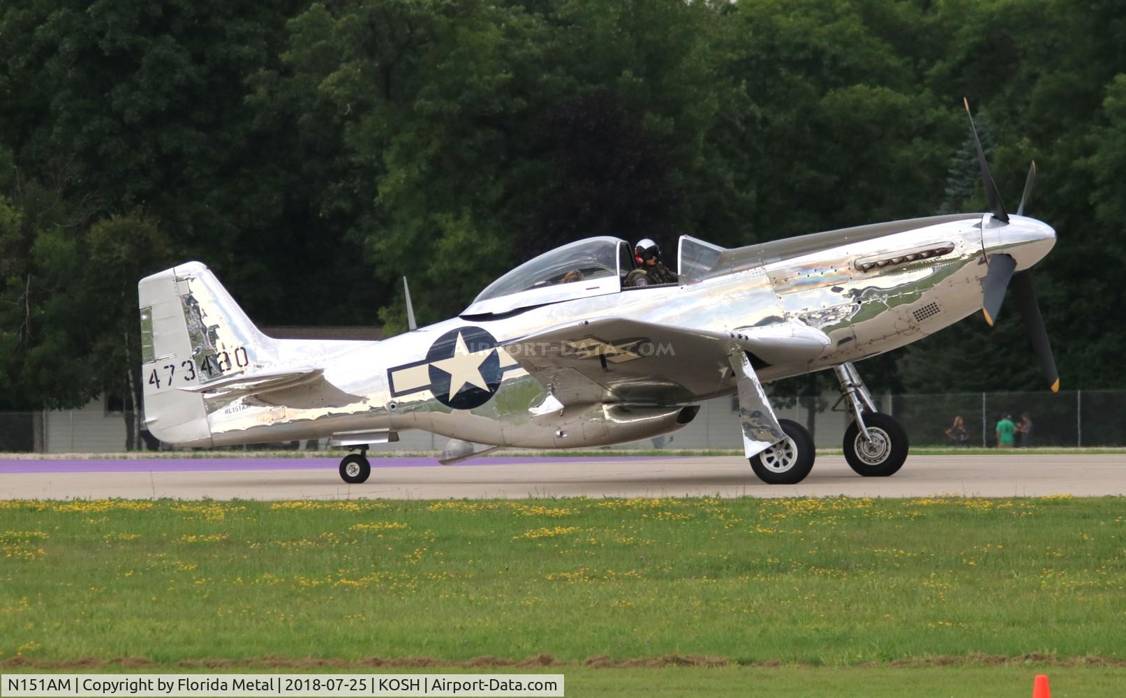 N151AM, 1944 North American P-51D Mustang C/N 122-39879, OSH 2018 zx