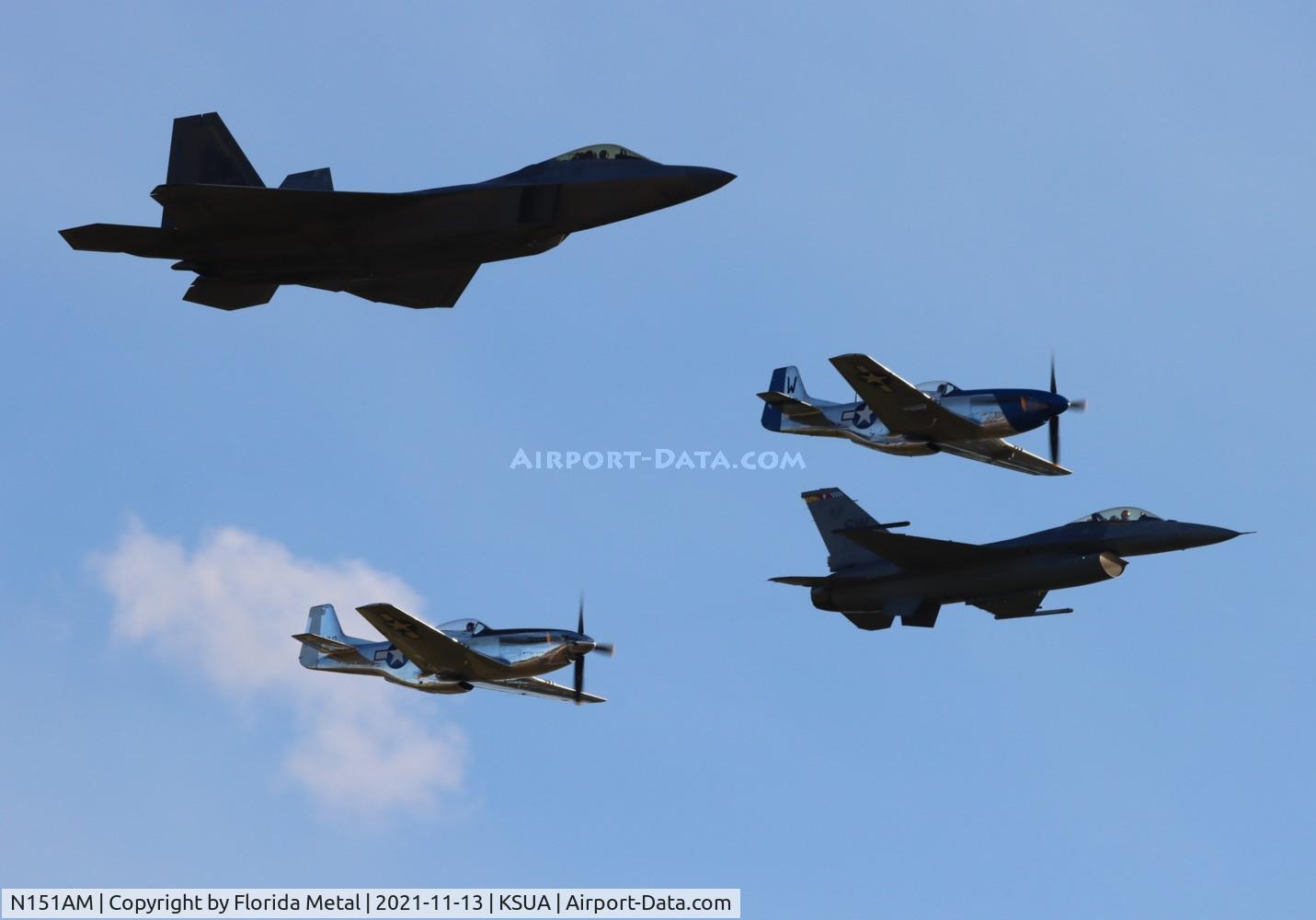 N151AM, 1944 North American P-51D Mustang C/N 122-39879, 4 ship heritage zx