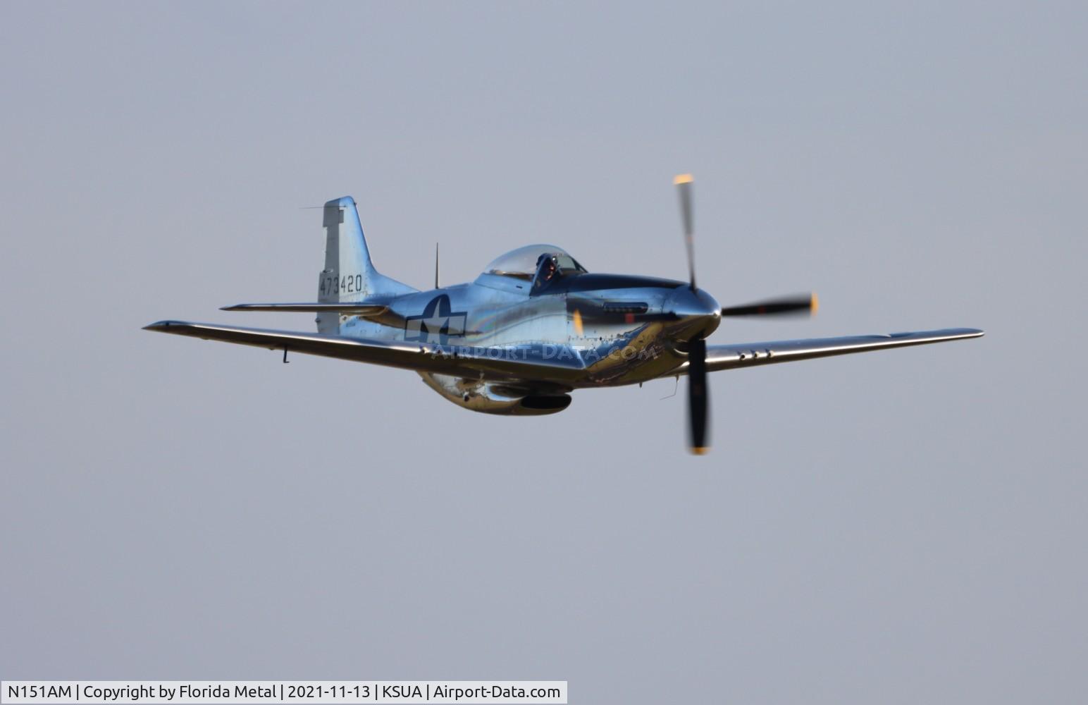 N151AM, 1944 North American P-51D Mustang C/N 122-39879, Stuart 2021 zx