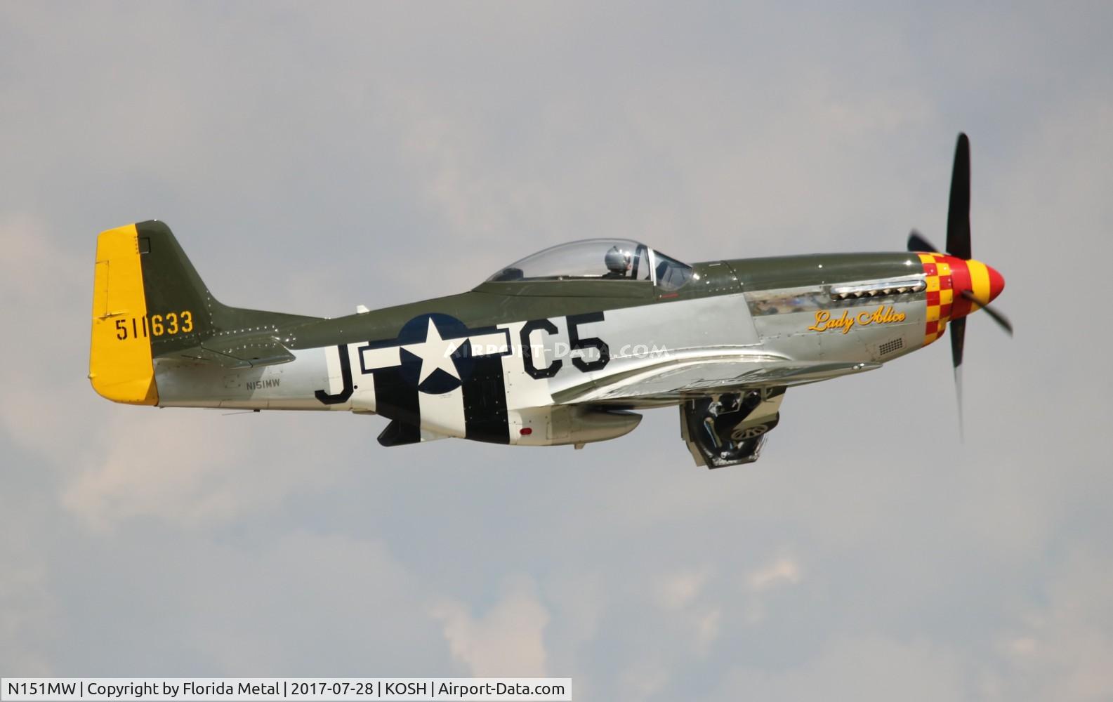 N151MW, 1945 North American P-51D Mustang C/N 124-48386, P-51D Lady Alice zx