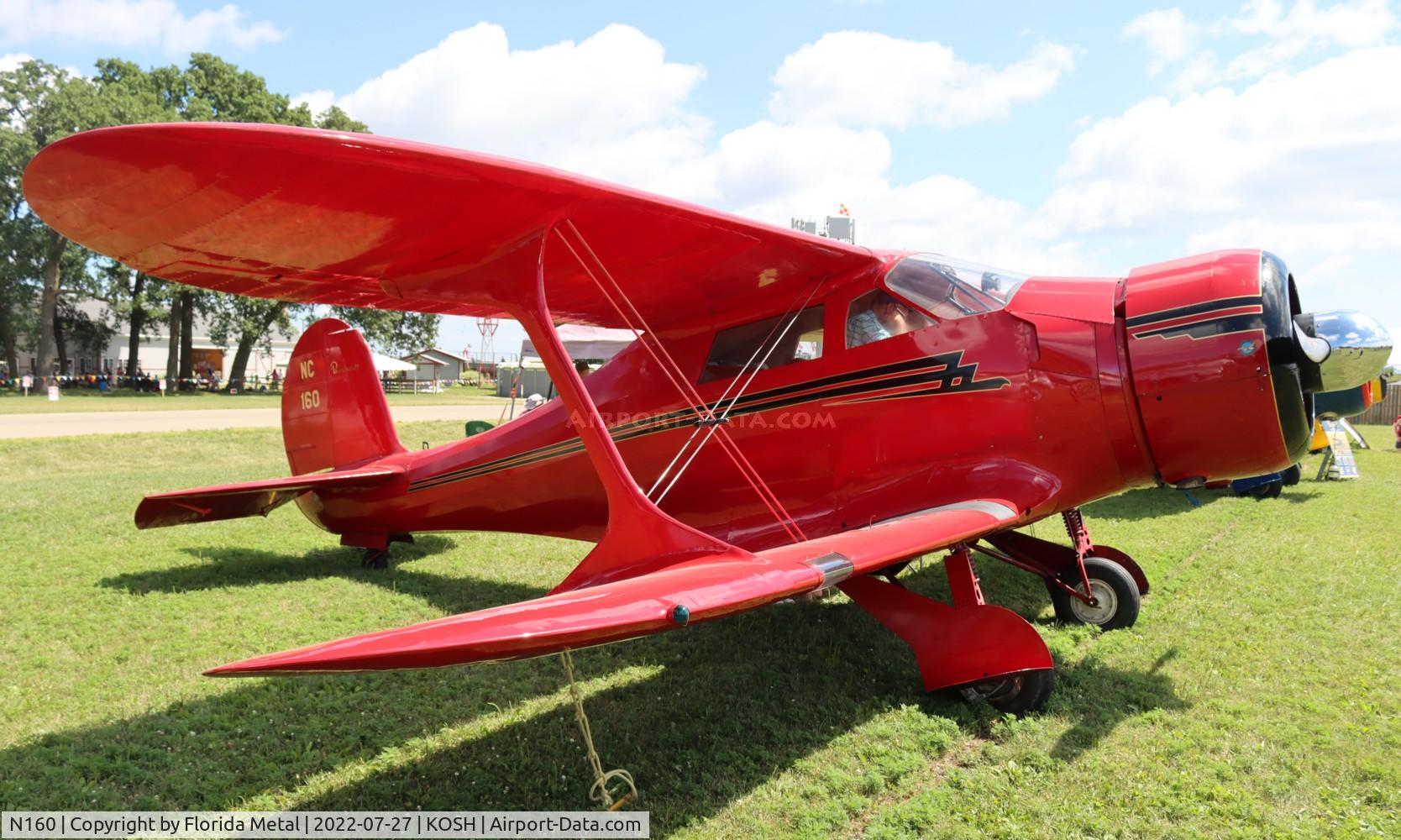 N160, 1943 Beech D17S Staggerwing C/N 4836, Beech 17 zx