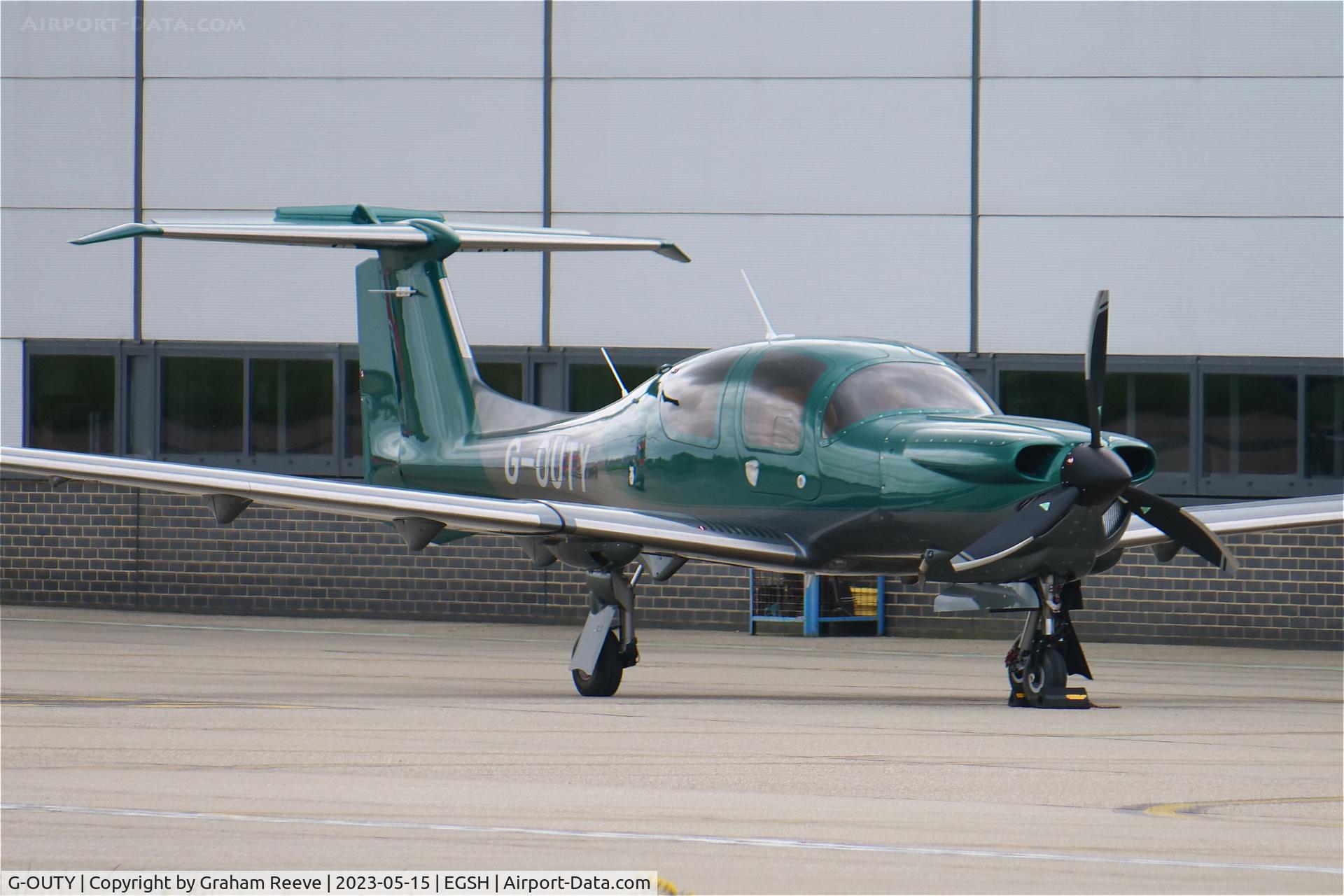 G-OUTY, 2023 Diamond DA-50C C/N 50.C.A.A.036, Parked at Norwich.