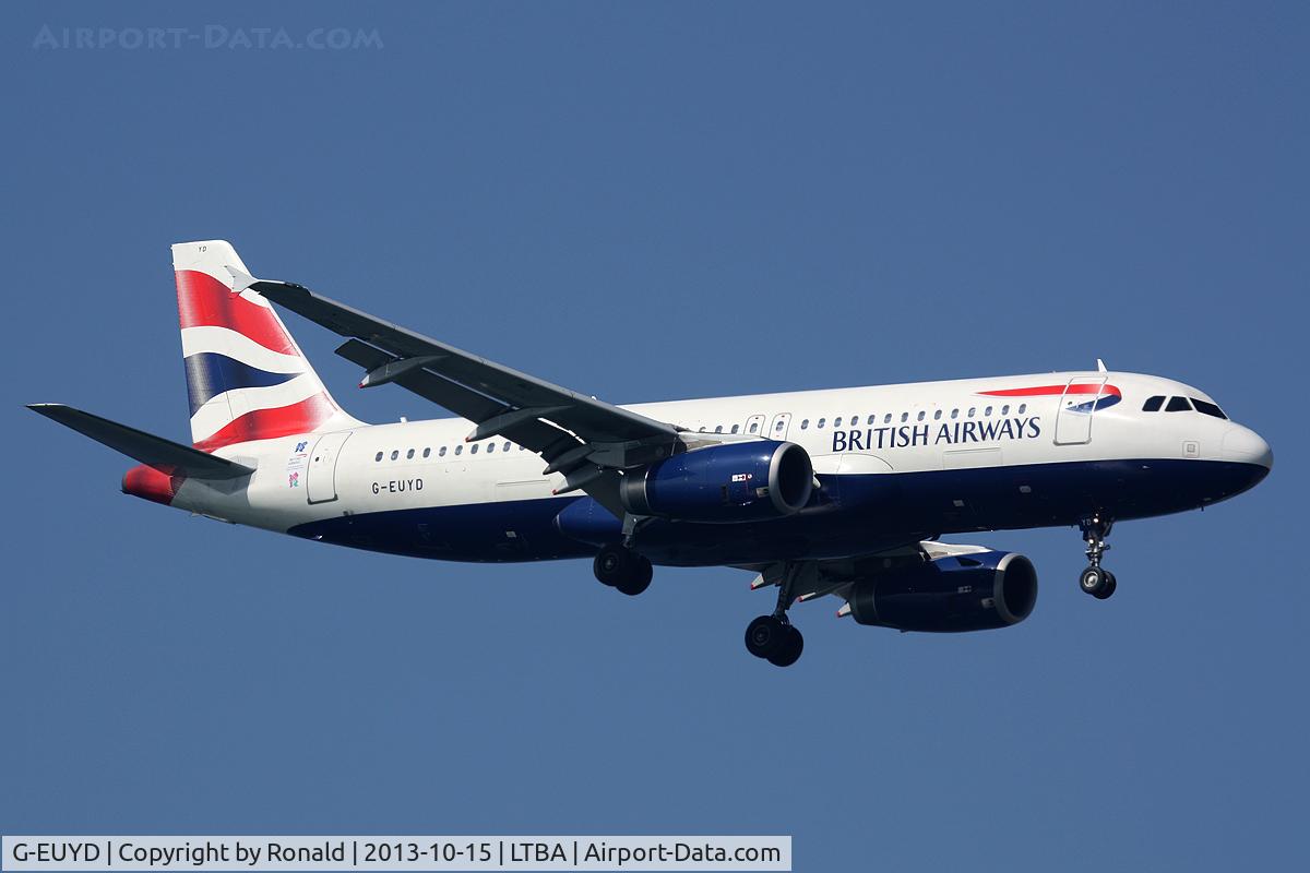 G-EUYD, 2008 Airbus A320-232 C/N 3726, at ist