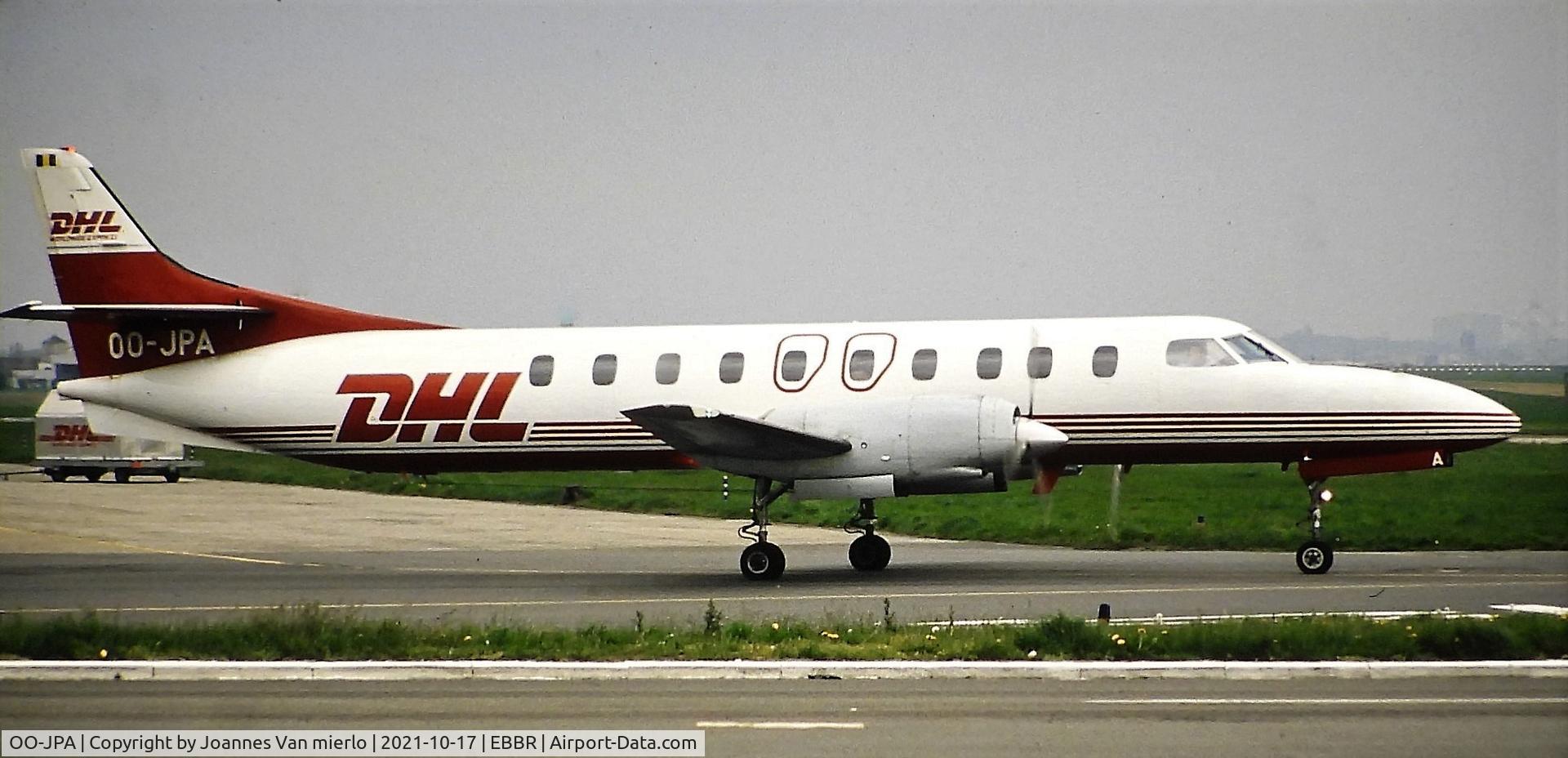 OO-JPA, 1975 Swearingen SA-226AT Merlin IV C/N AT-041, Slide scan BRU Hub '90s