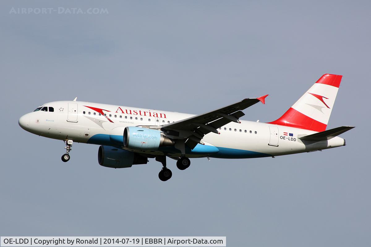 OE-LDD, 2005 Airbus A319-112 C/N 2416, at bru