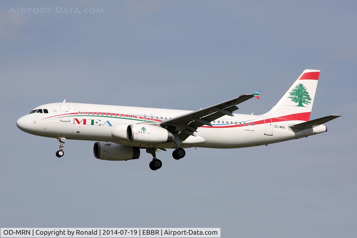 OD-MRN, 2010 Airbus A320-232 C/N 4339, at bru