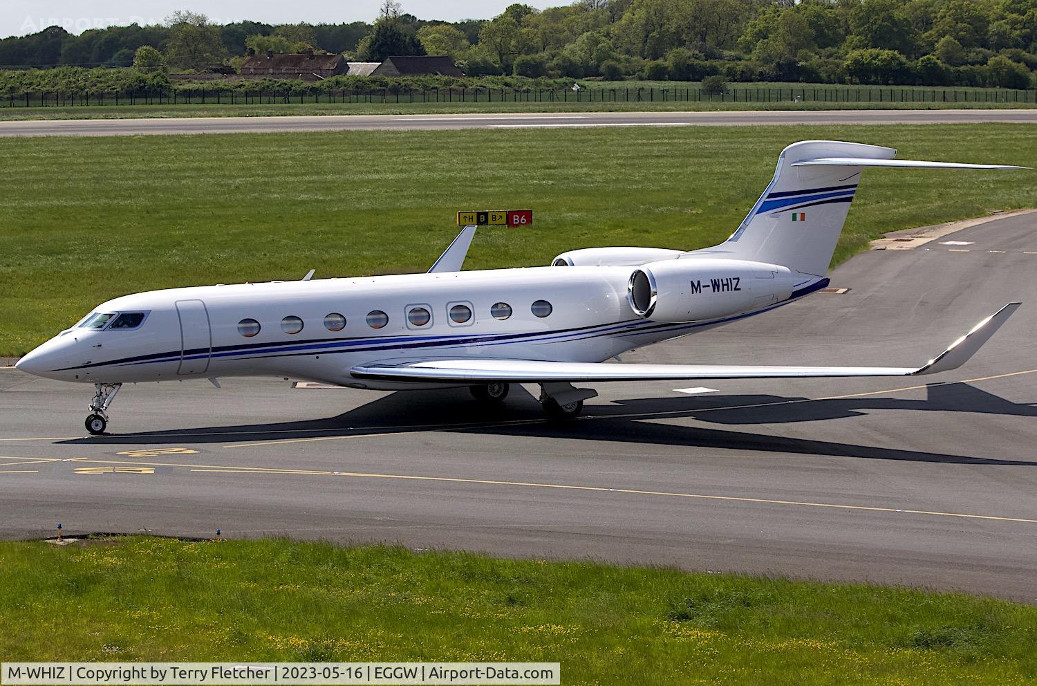 M-WHIZ, 2021 Gulfstream Aerospace G650ER C/N 6459, At Luton