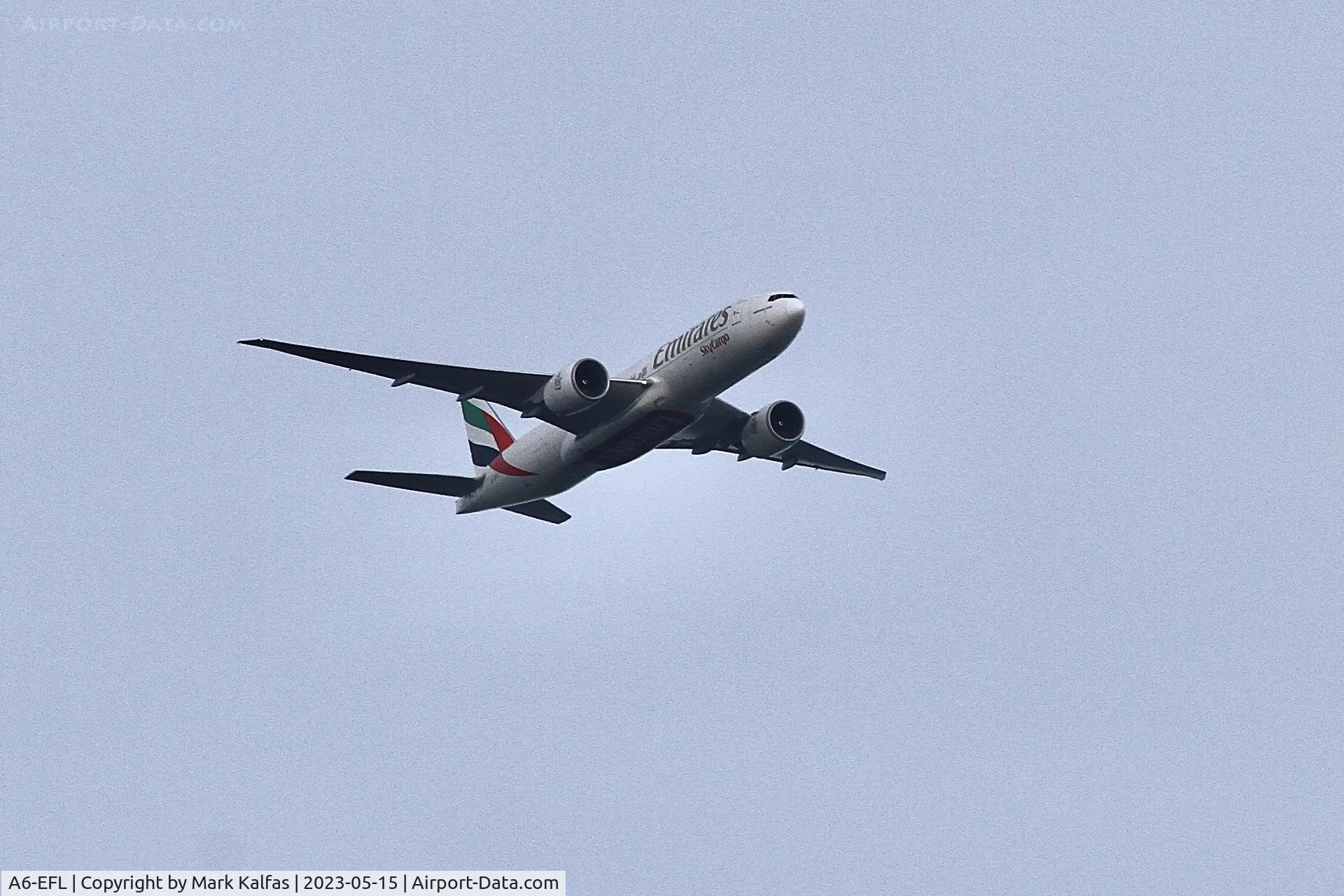 A6-EFL, 2013 Boeing 777-F1H C/N 42230, Emirates Boeing 777-F1H, operating as EK9989 from LCK to ORD