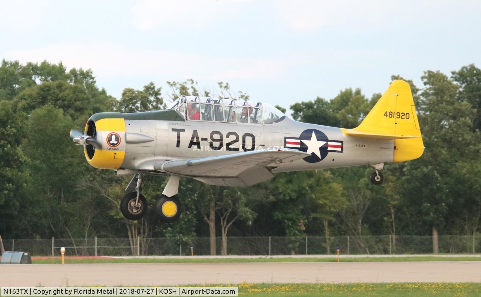 N163TX, 1944 North American AT-6F C/N 121-42642, T-6 zx