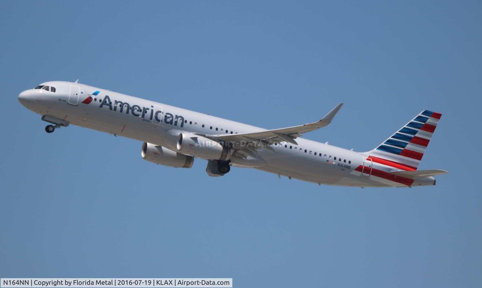 N164NN, 2016 Airbus A321-231 C/N 6909, LAX zx