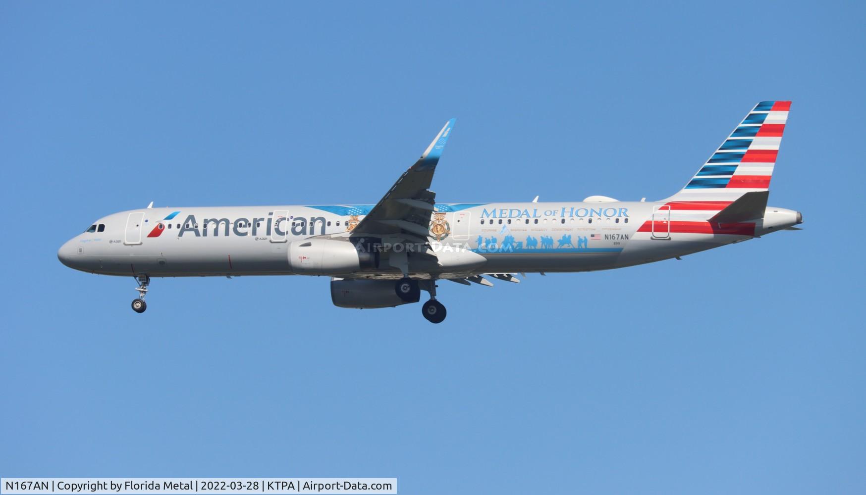 N167AN, 2016 Airbus A321-231 C/N 7013, AAL A321 zx