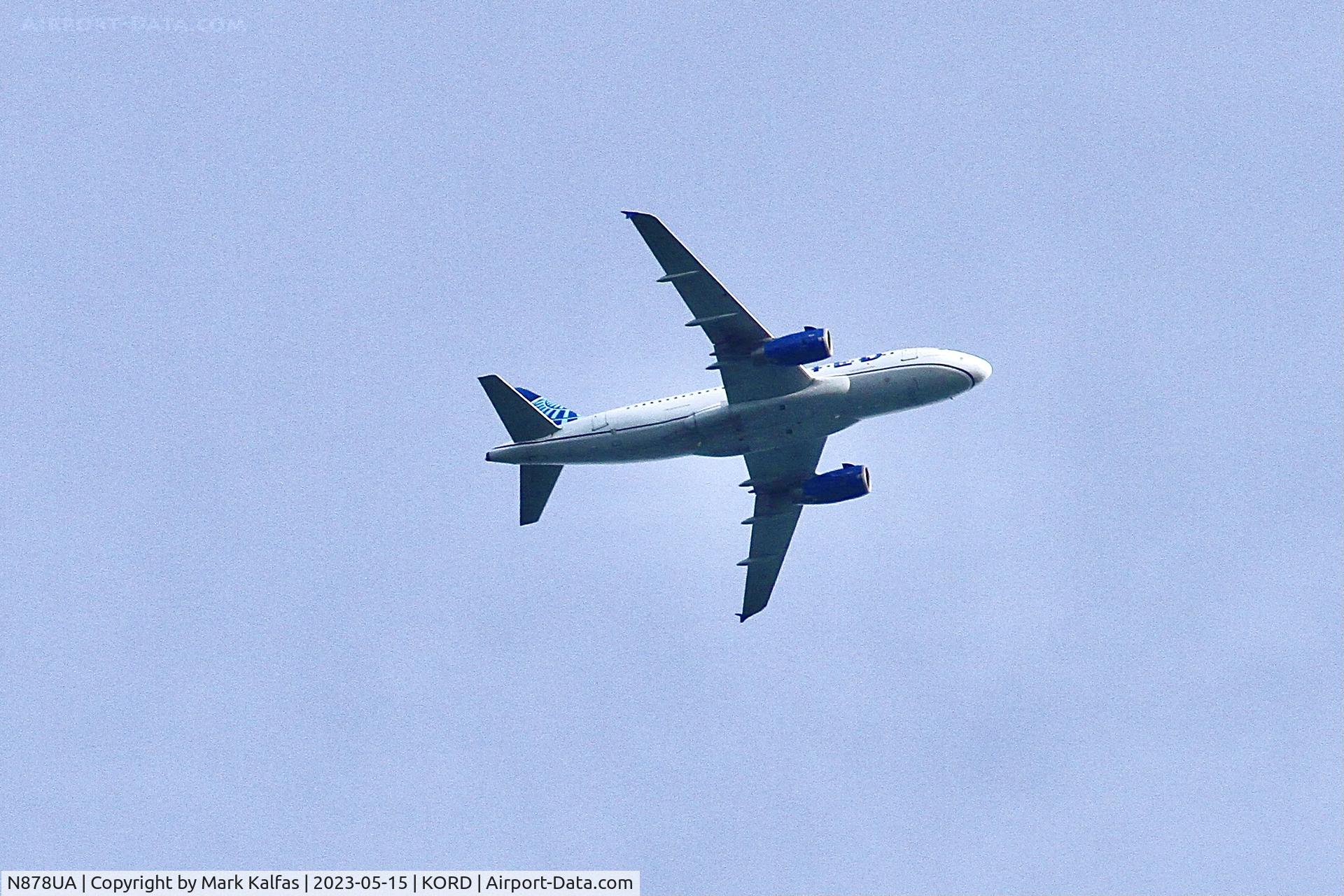 N878UA, 2005 Airbus A319-132 C/N 2371, United Airlines Airbus A319-132, N878UA operating as  UA217 from BWI to ORD