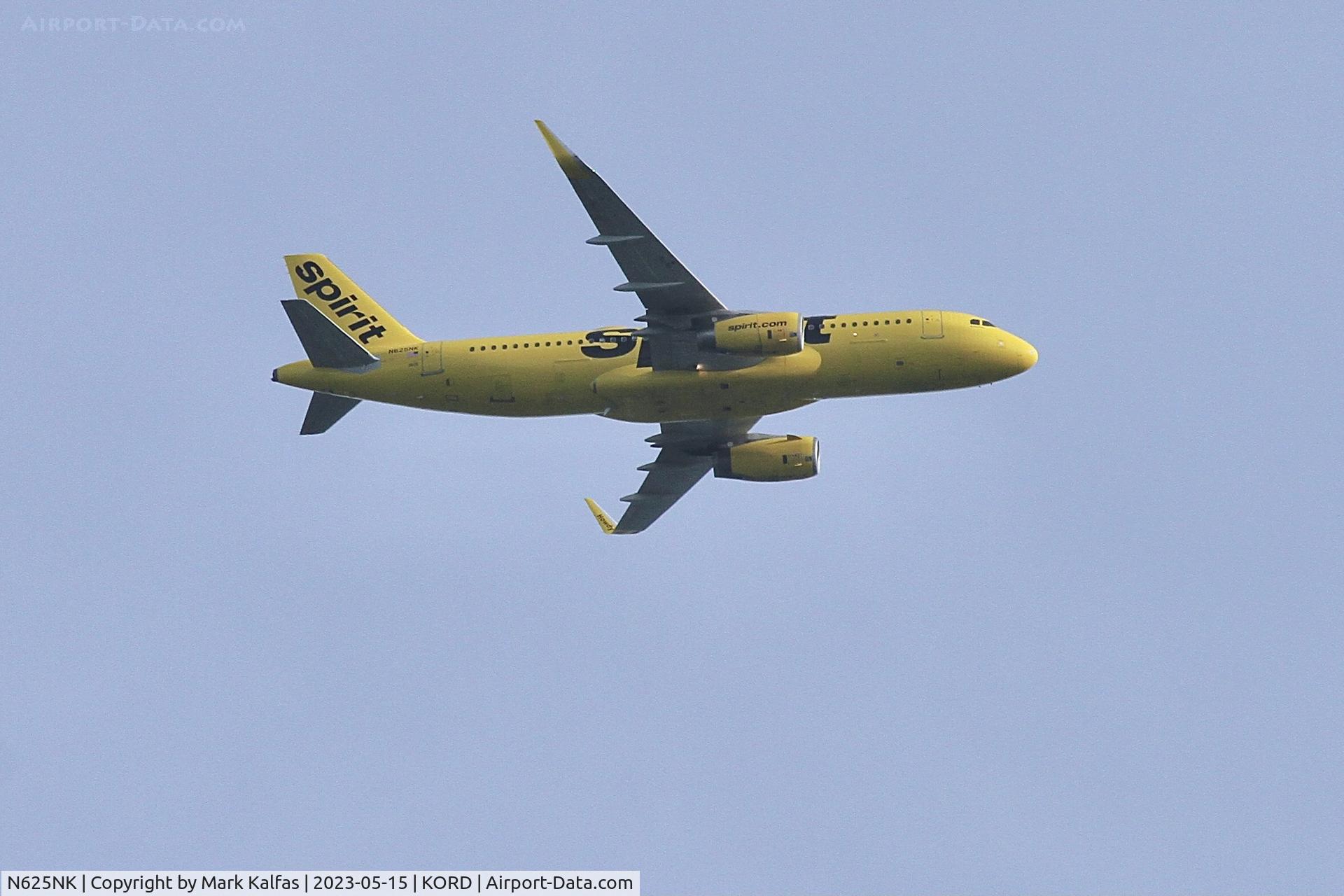 N625NK, 2014 Airbus A320-232 C/N 5954, Spirit Airlines Airbus A320-232, N625NK operating as NK322 from MCO-ORD