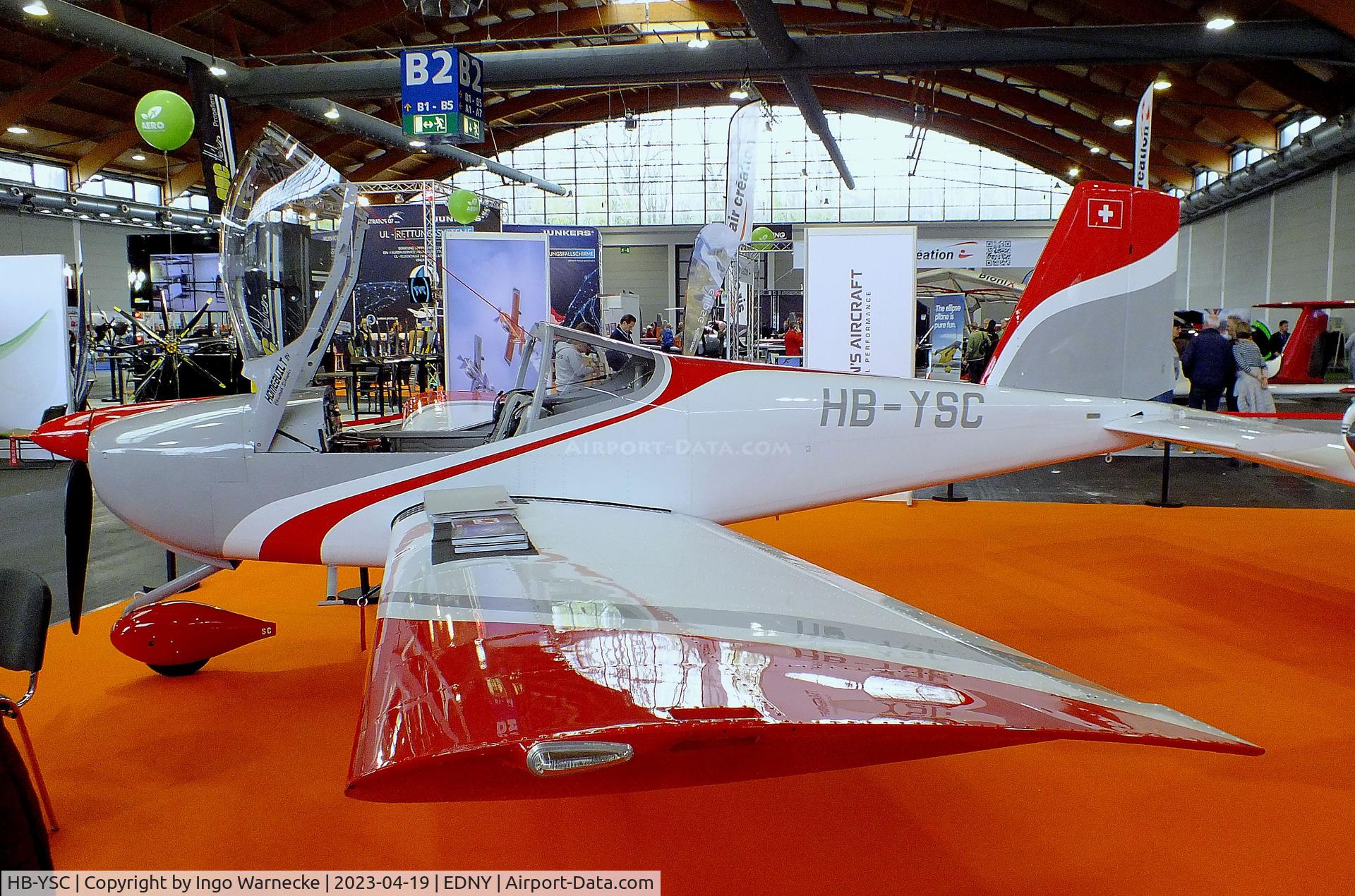 HB-YSC, Vans RV-12 C/N 120832, Vans (C. Schnyder) RV-12 at the AERO 2023, Friedrichshafen