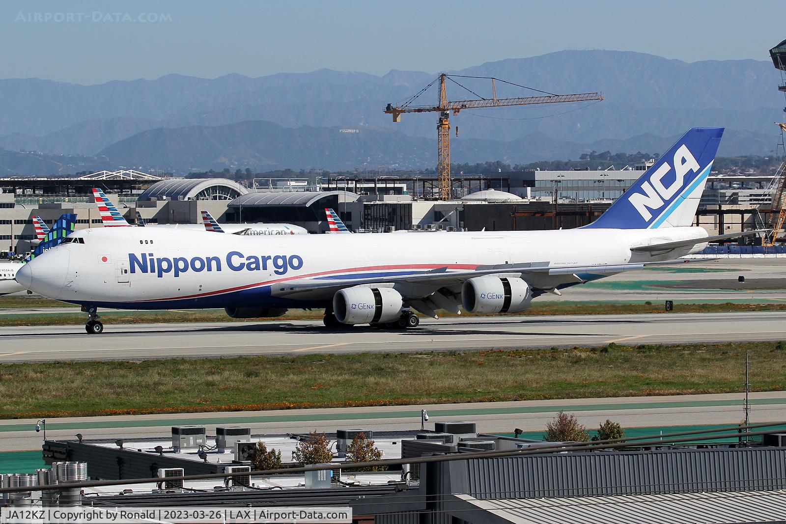 JA12KZ, 2012 Boeing 747-8KZF C/N 36137, at lax