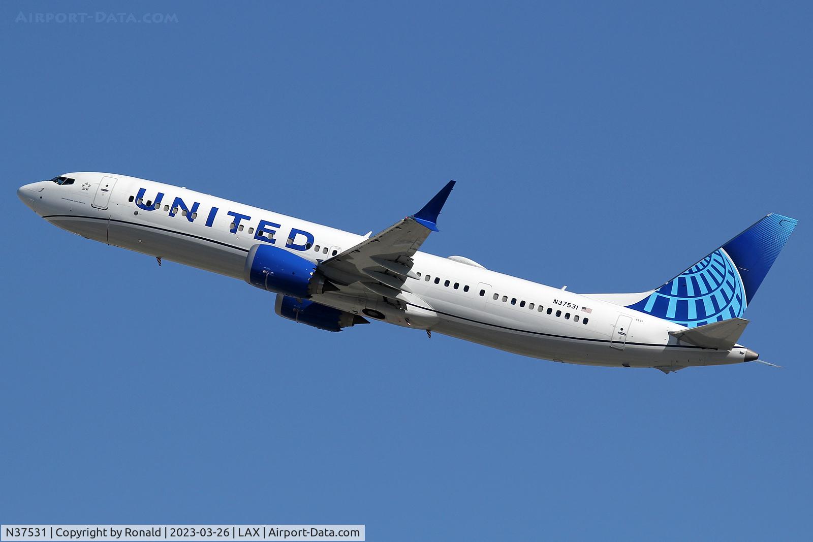 N37531, 2022 Boeing 737-9 MAX C/N 66119, at lax