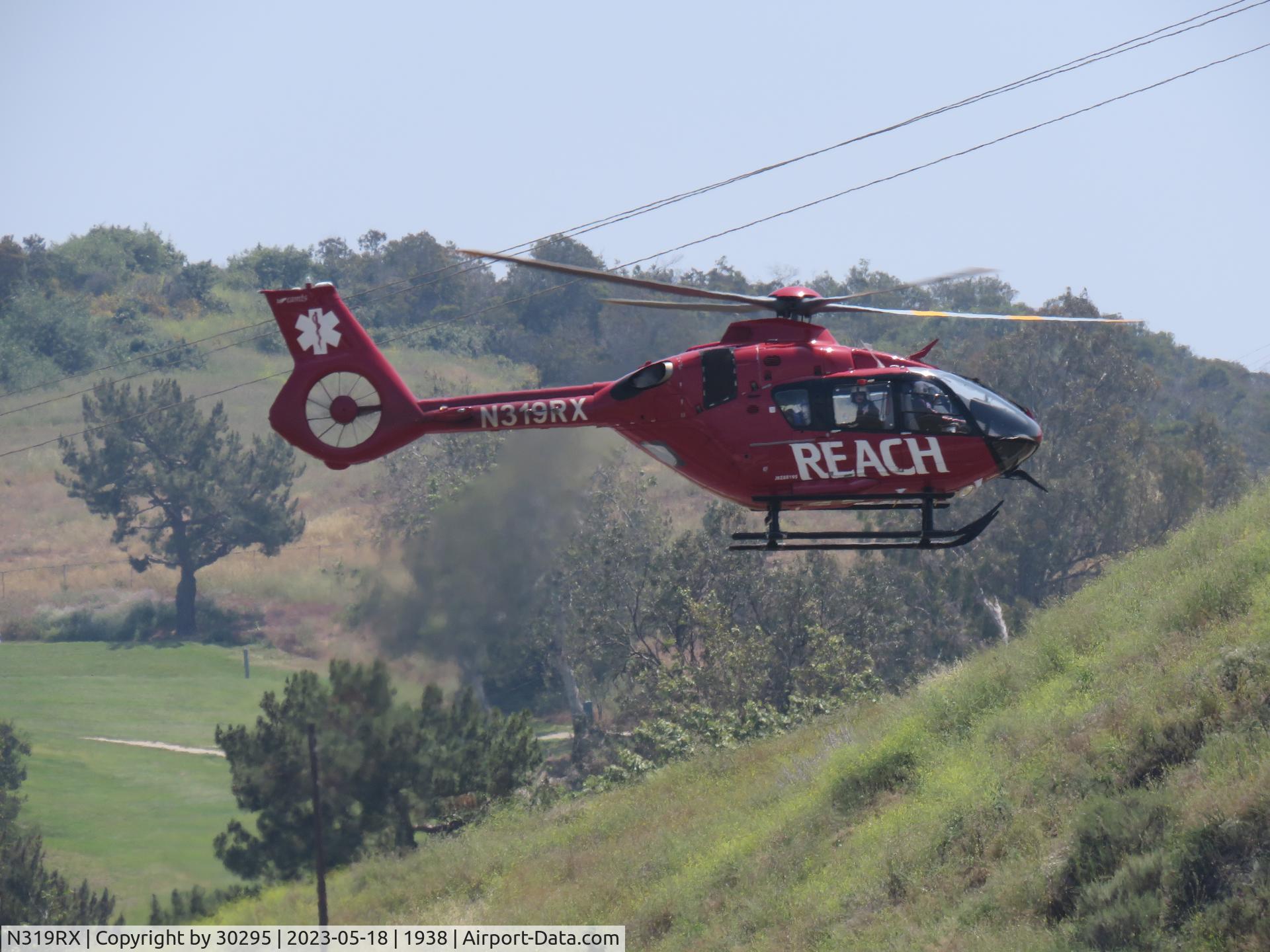 N319RX, 2016 Airbus Helicopters EC-135P-3 C/N 1223, Up and westbound