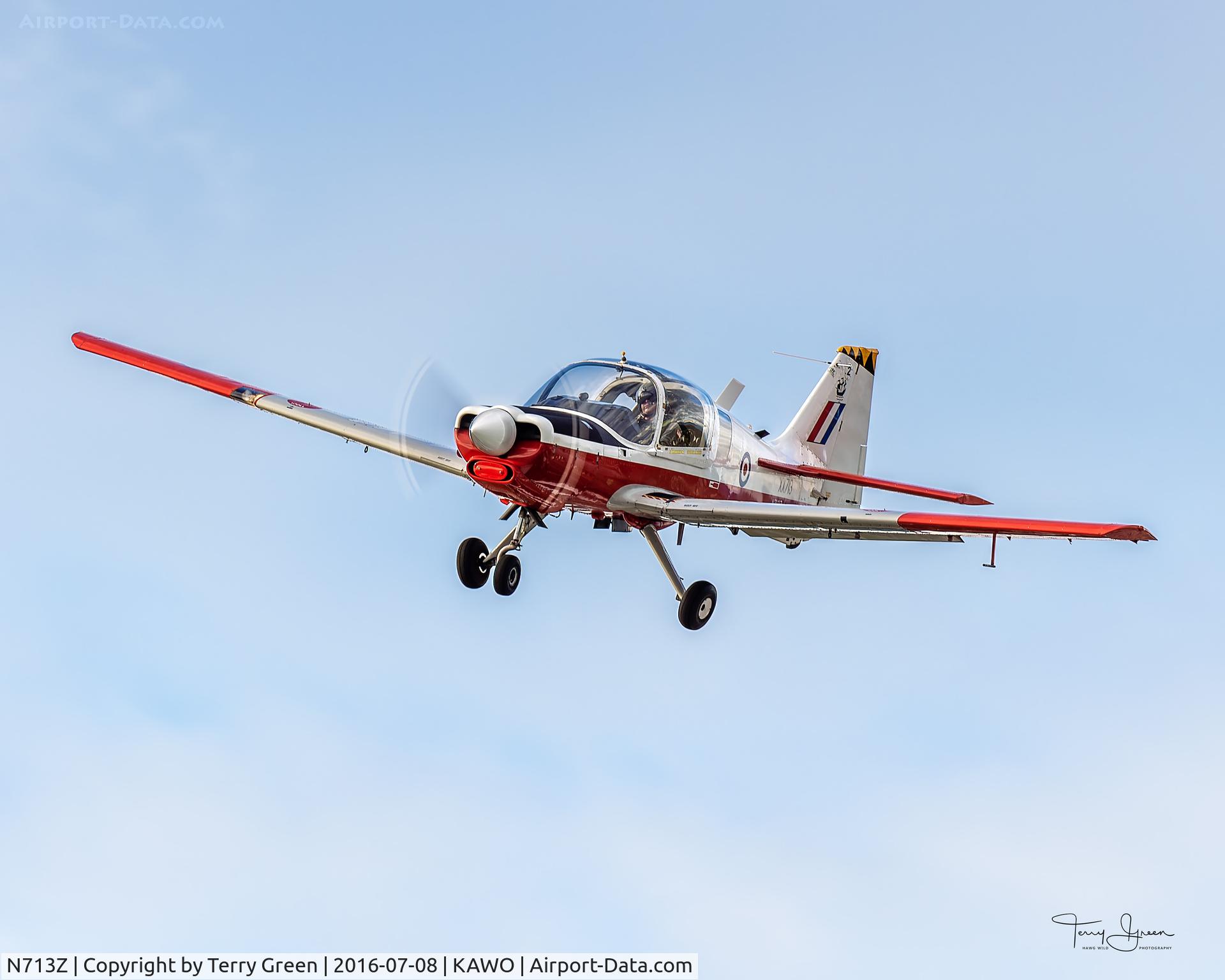 N713Z, 1976 Scottish Aviation Bulldog T.1 C/N BH120/362, KAWO