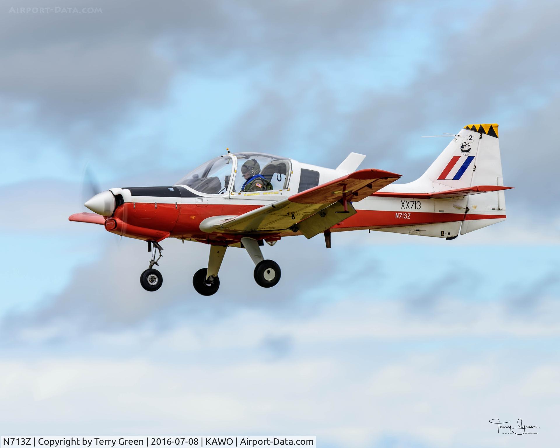 N713Z, 1976 Scottish Aviation Bulldog T.1 C/N BH120/362, KAWO