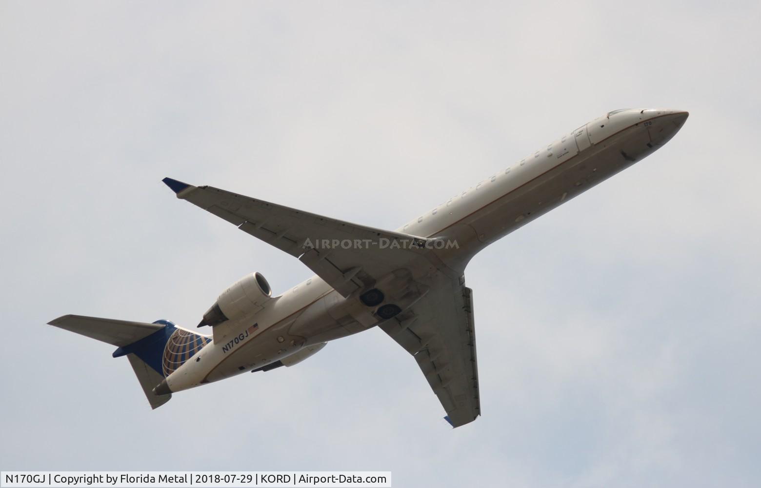 N170GJ, Bombardier CRJ-702ER NG (CL-600-2C10) Regional Jet C/N 10280, GoJet/UE CRJ7 zx