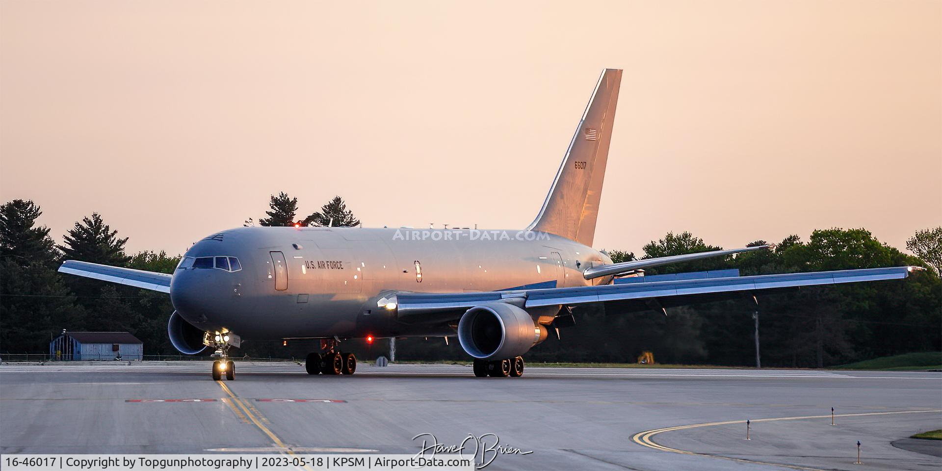 16-46017, 2017 Boeing KC-46A Pegasus C/N 34108/1117/VH017, ROMA33 rolling off RW16