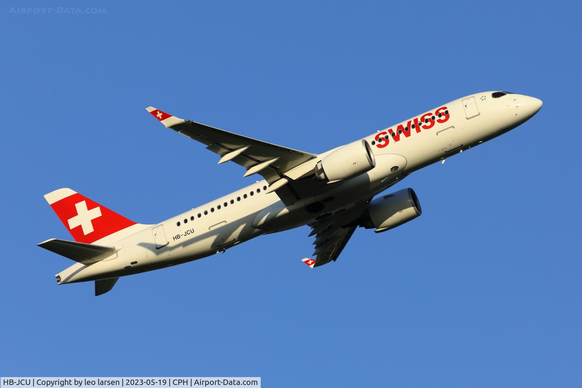HB-JCU, 2021 Airbus A220-300 C/N 55110, Copenhagen 19.5.2023
