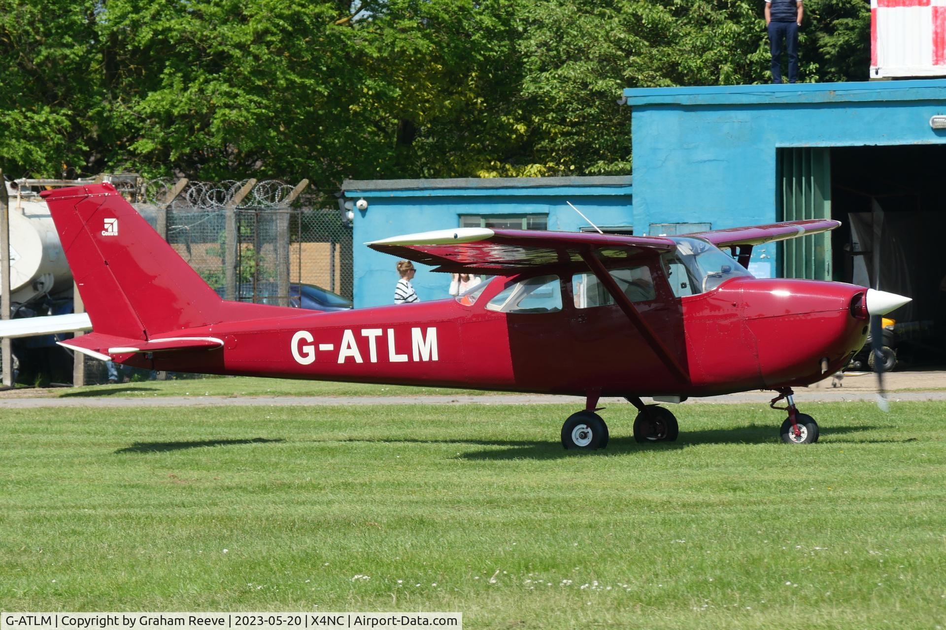 G-ATLM, 1966 Reims Cessna F172G Skyhawk C/N 0252, Just landed at North Coates.