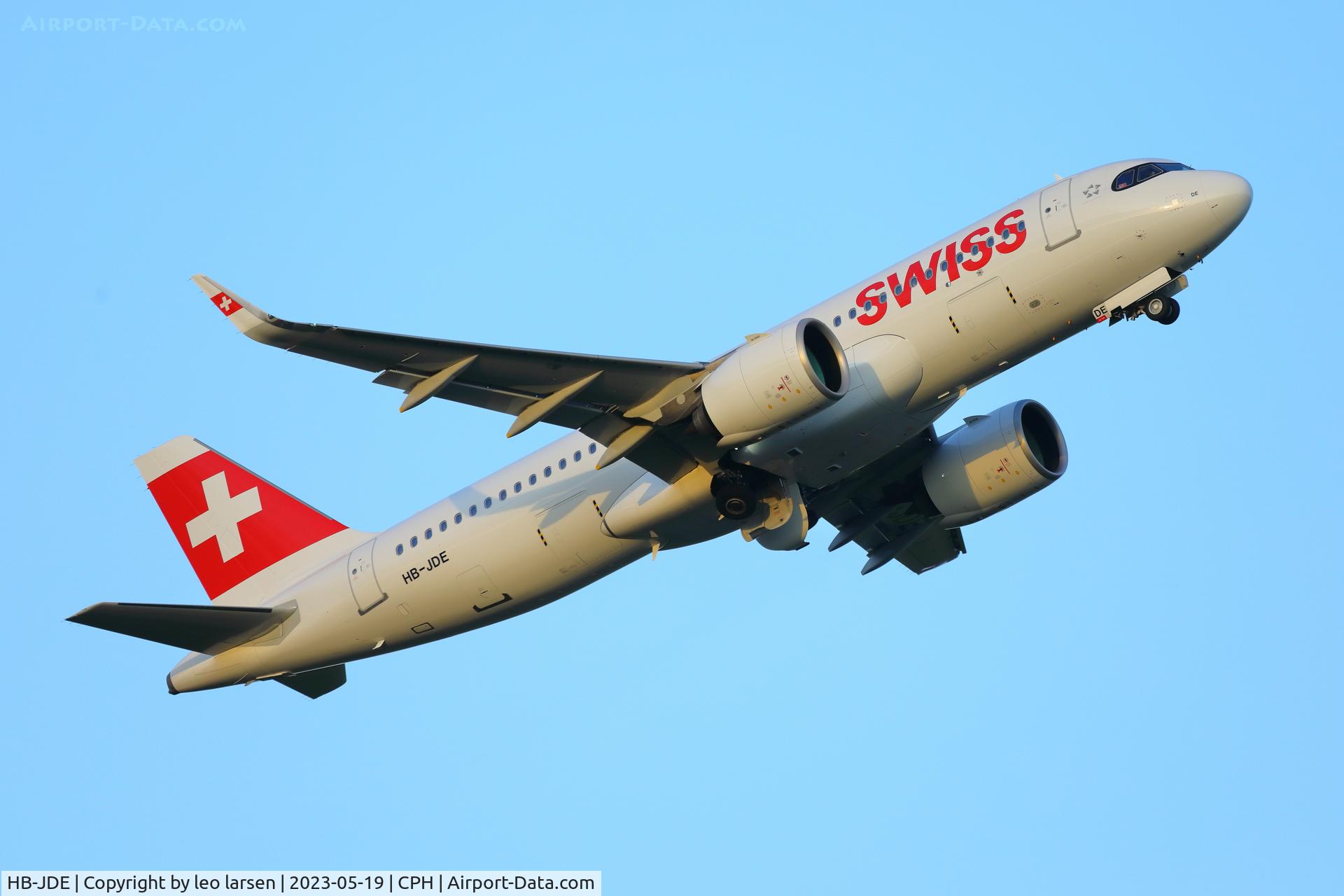HB-JDE, 2021 Airbus A320-271N C/N 11084, Copenhagen 19.5.2023