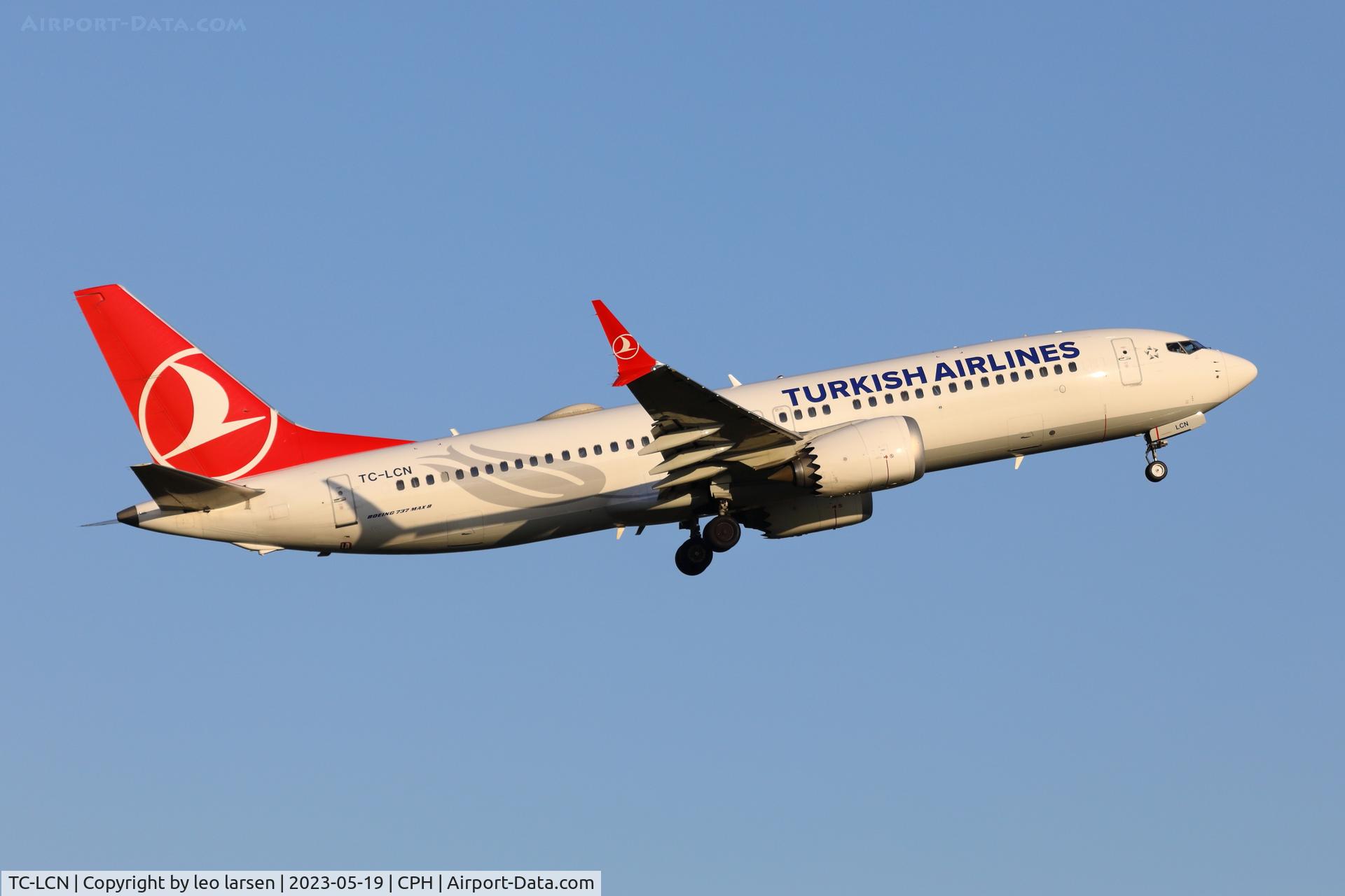 TC-LCN, 2019 Boeing 737-8 MAX C/N 60056, Copenhagen 19.5.2023