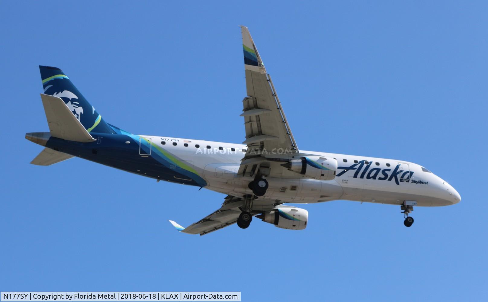 N177SY, 2016 Embraer 175LR (ERJ-170-200LR) C/N 17000535, Alaska E175 zx