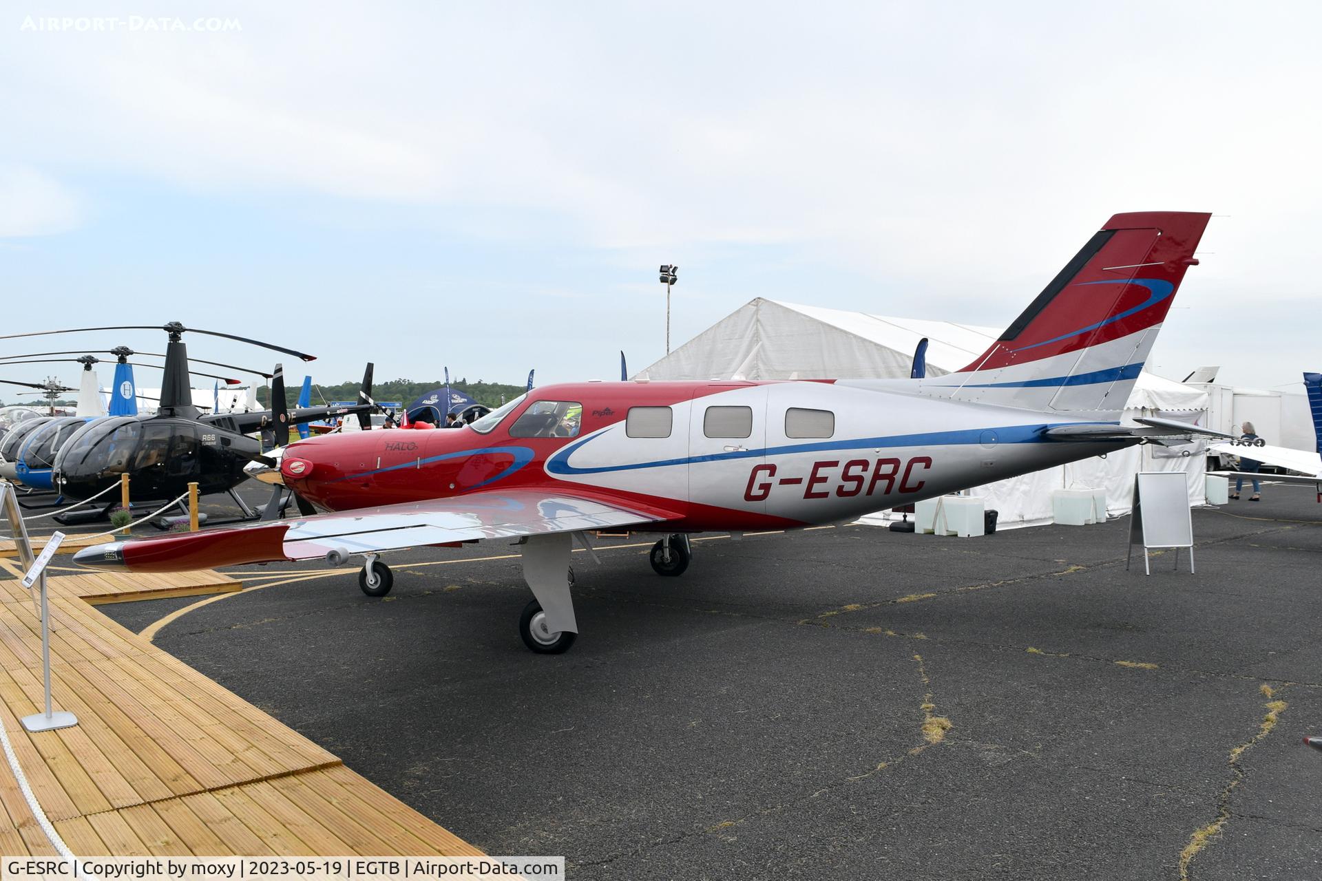 G-ESRC, 2022 Piper PA-46-600TP Meridian 600 C/N 4698221, Piper PA-46-600TP Meridian 600 at Wycombe Air Park.