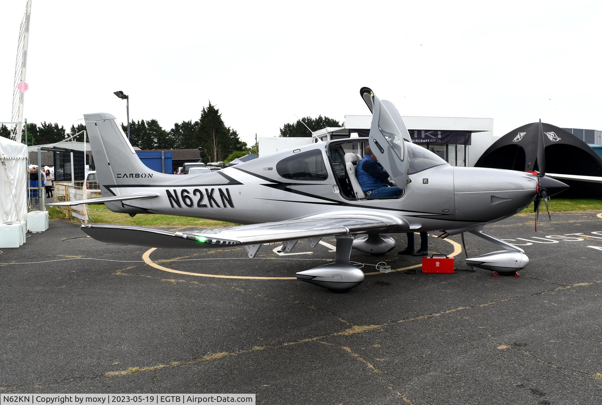 N62KN, Cirrus SR22T C/N 9111, Cirrus SR22T at Wycombe Air Park.
