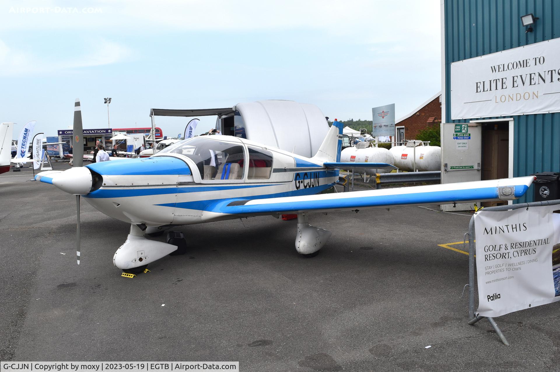 G-CJJN, 1973 Robin HR-100-210 Safari C/N 169, Robin HR-100-210 at Wycombe Air Park. Ex F-GUAL