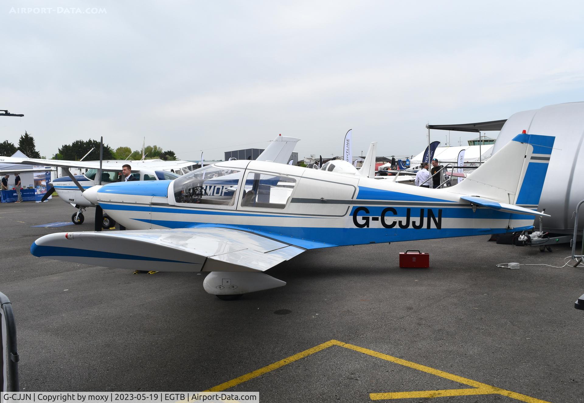 G-CJJN, 1973 Robin HR-100-210 Safari C/N 169, Robin HR-100-210 at Wycombe Air Park. Ex F-GUAL