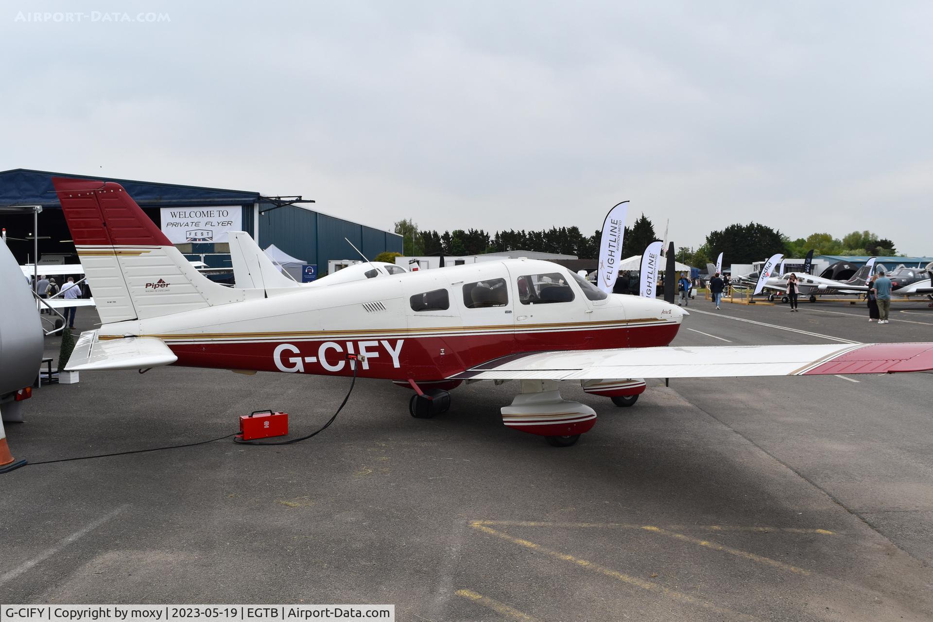 G-CIFY, 1995 Piper PA-28-181 Cherokee Archer III C/N 2843010, Piper PA-28-181 Cherokee Archer III at Wycombe Air Park. Ex OO-JAT