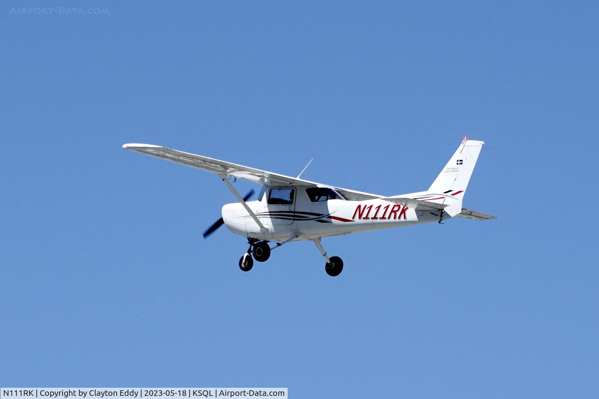 N111RK, 1977 Cessna 152 C/N 15280874, San Carlos Airport in California 2023.