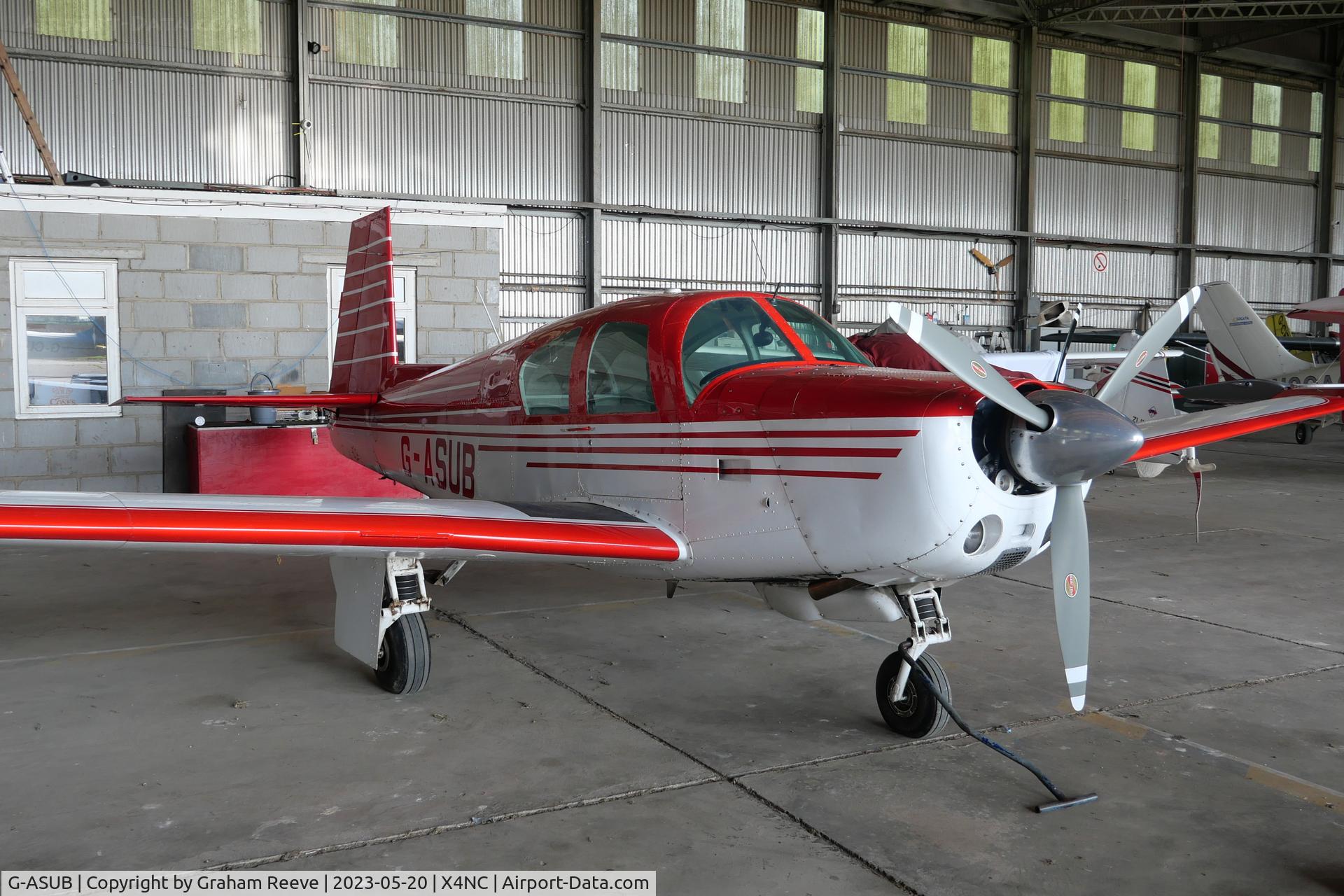 G-ASUB, 1964 Mooney M20E Super 21 C/N 397, Parked at North Coates.