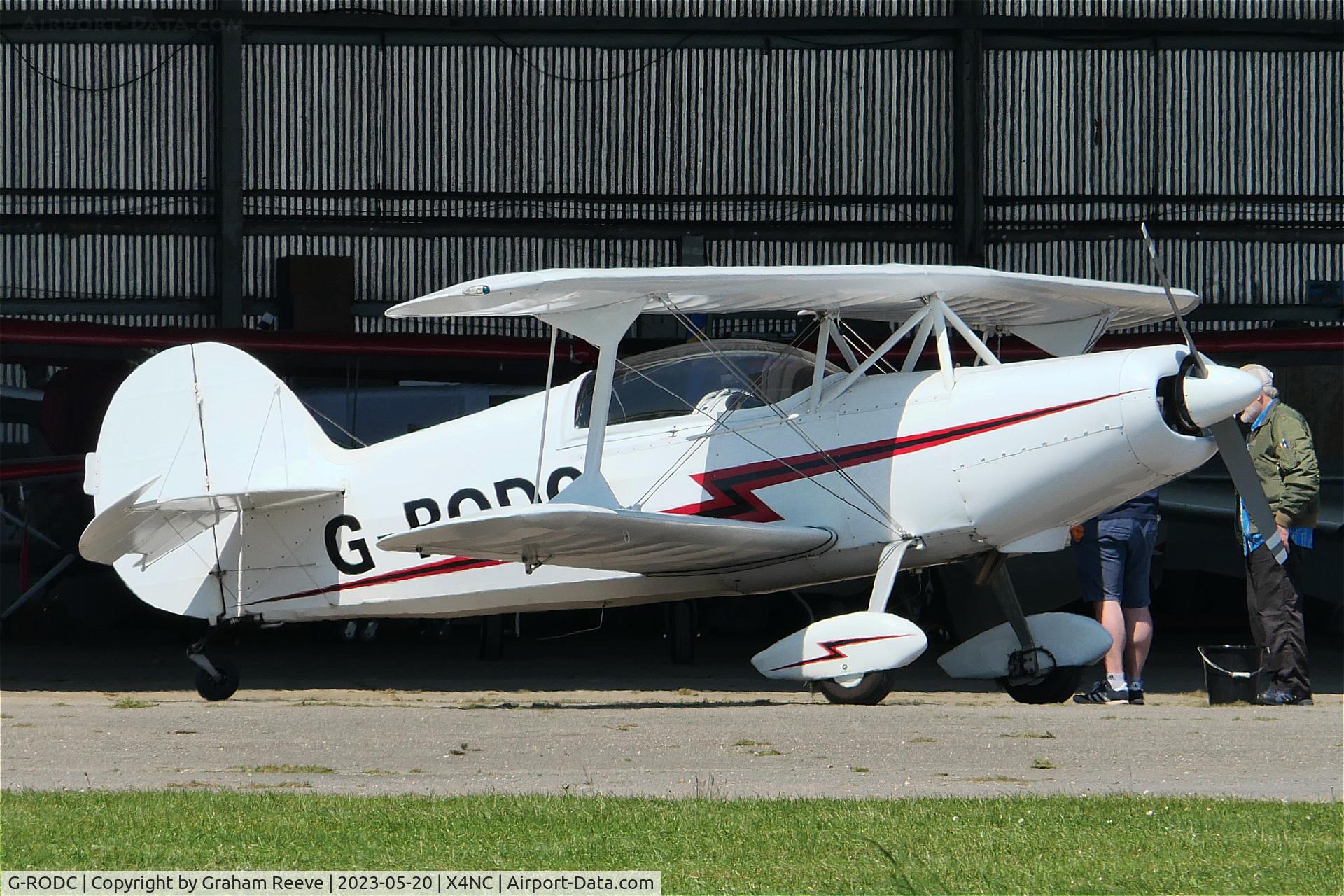 G-RODC, 1995 Steen Skybolt C/N 4568, Parked at North Coates.