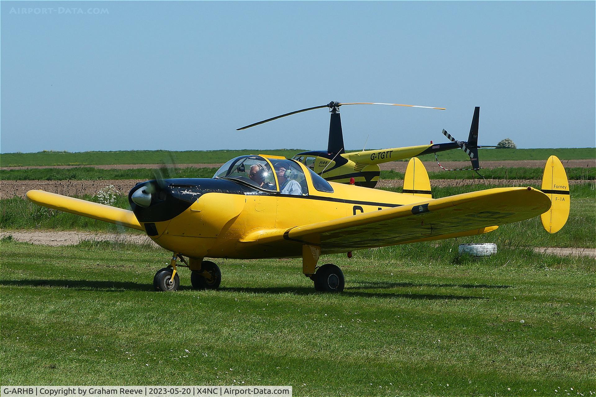 G-ARHB, 1960 Forney F-1A Aircoupe C/N 5733, Just landed at North Coates.