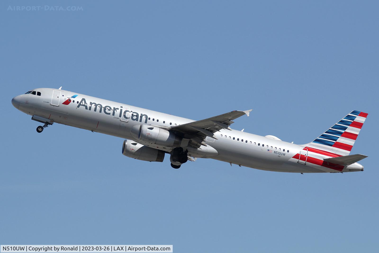 N510UW, 2009 Airbus A321-231 C/N 3858, at lax