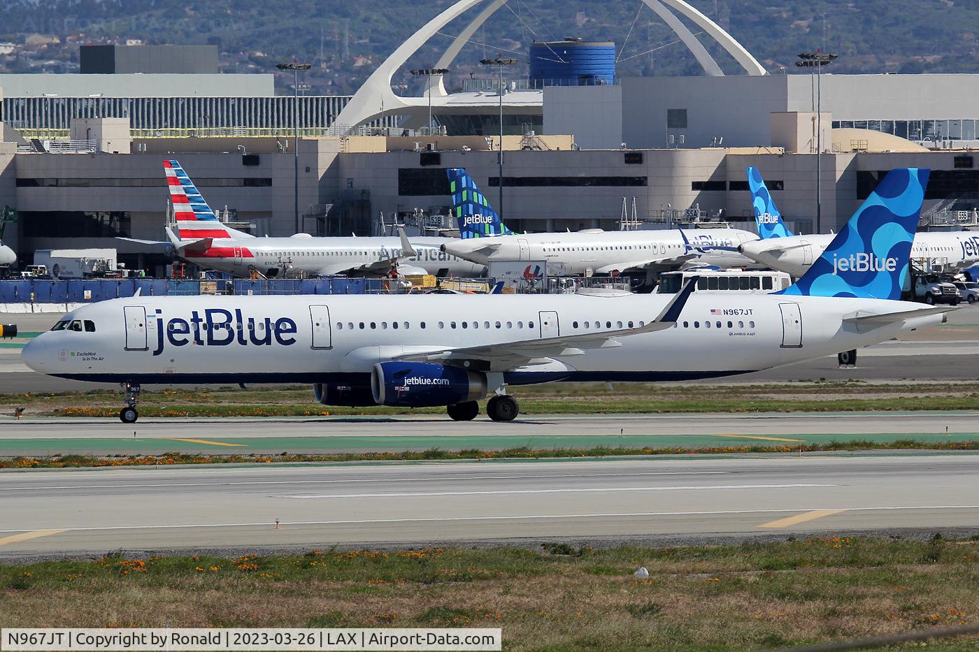 N967JT, 2016 Airbus A321-231 C/N 7257, at lax