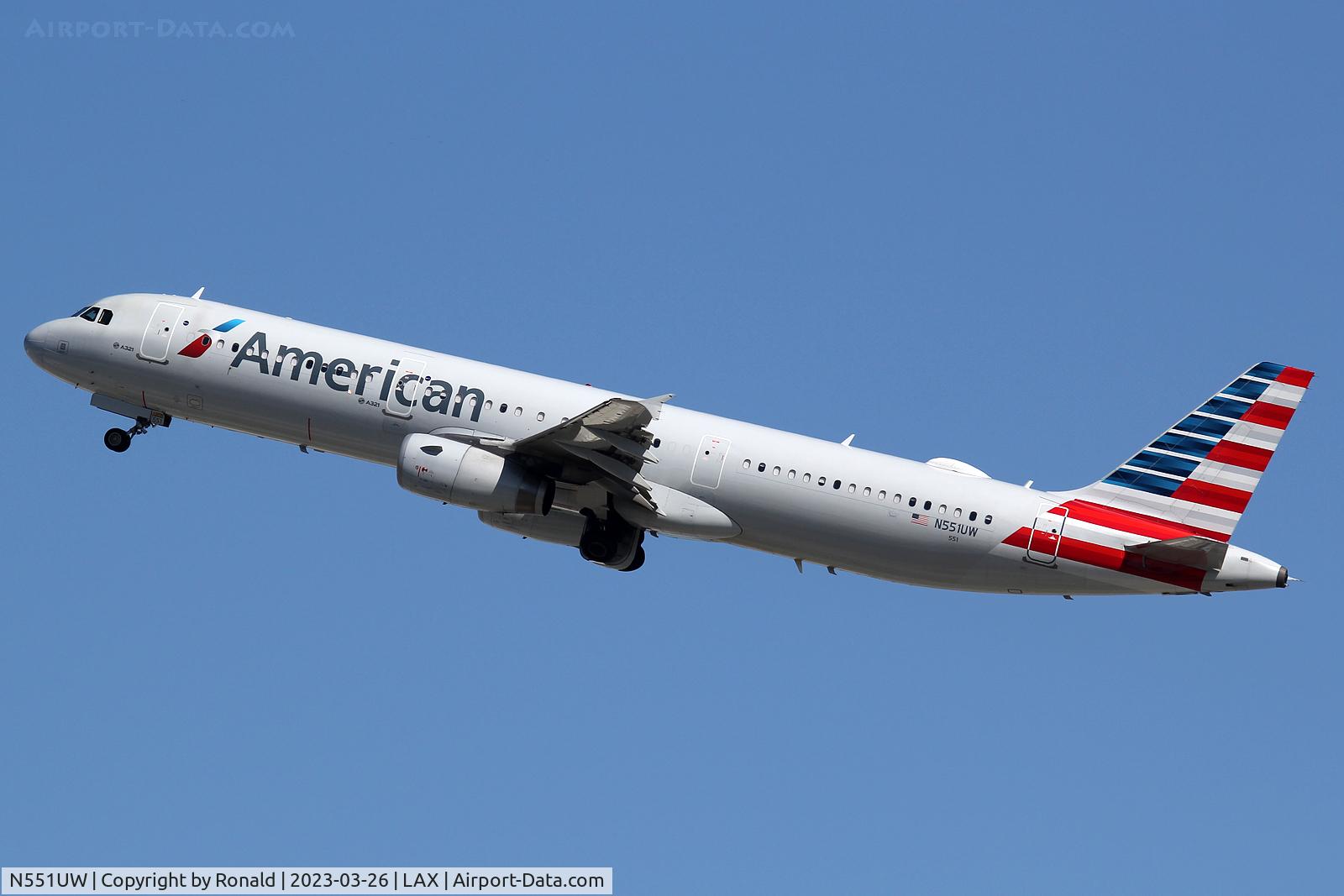 N551UW, 2011 Airbus A321-231 C/N 4940, at lax