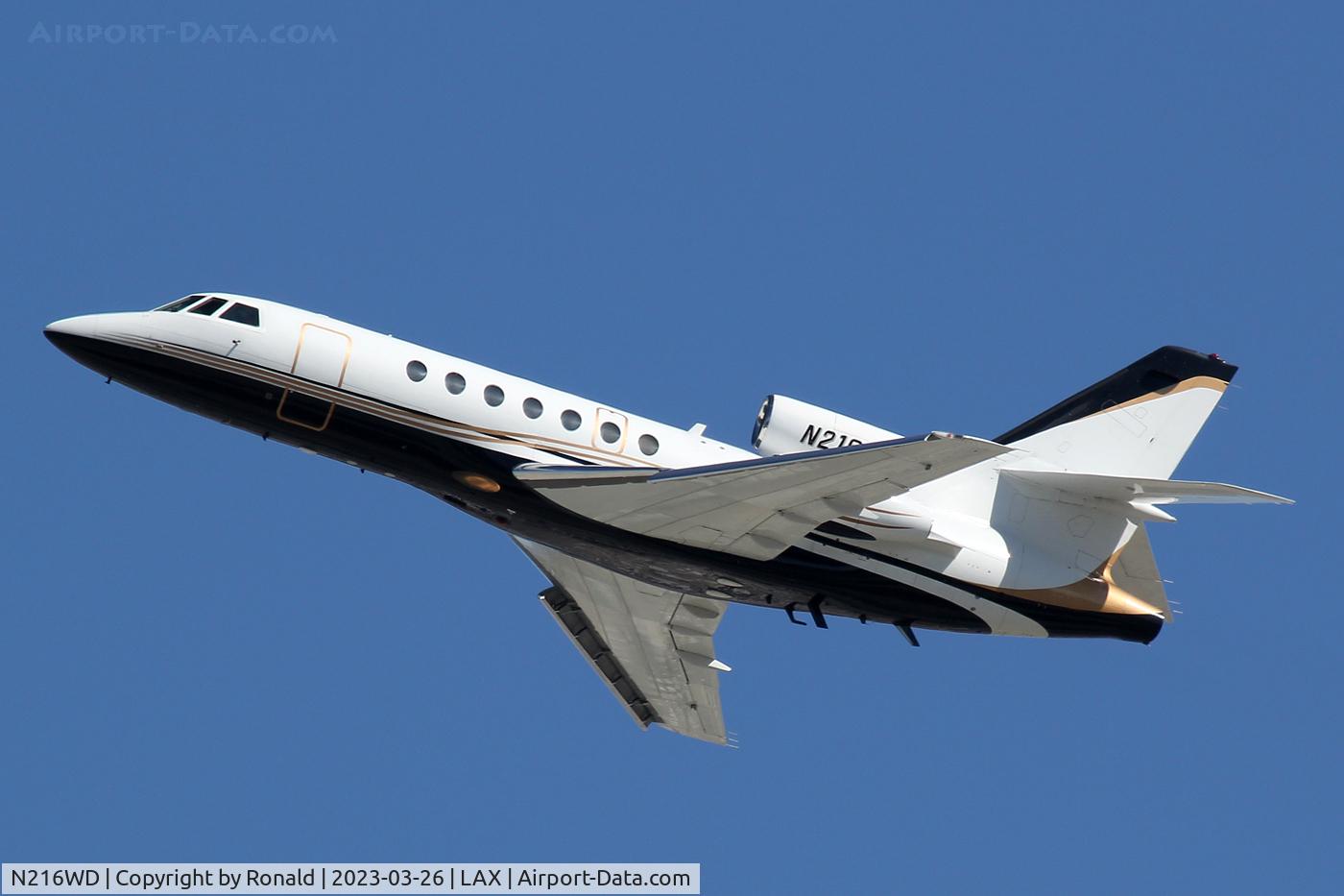 N216WD, 1982 Dassault Falcon 50 C/N 112, at lax
