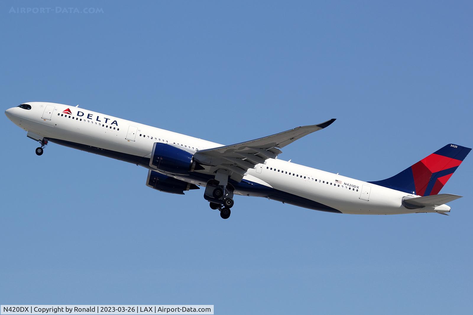 N420DX, 2022 Airbus A330-941 C/N 2021, at lax