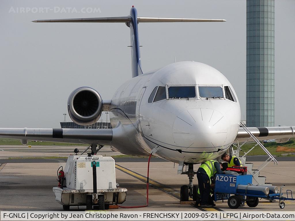 F-GNLG, 1991 Fokker 100 (F-28-0100) C/N 11363, Blue Line (broken up 05/2012)