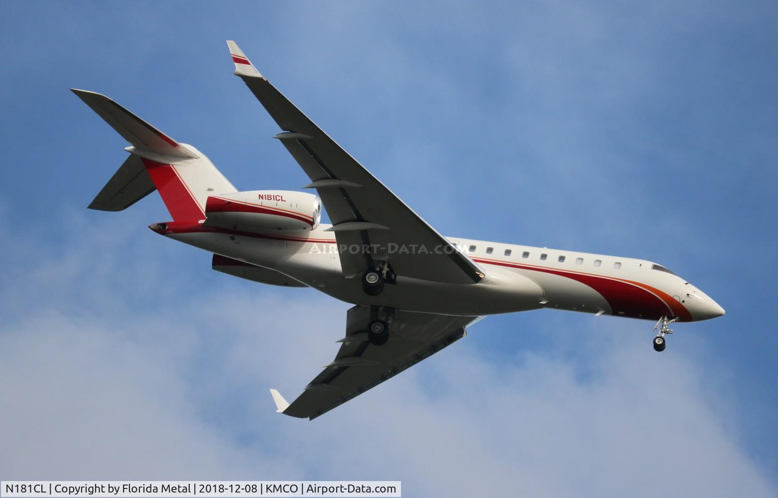 N181CL, 2013 Bombardier BD-700-1A10 Global 6000 C/N 9572, Global 6000 zx