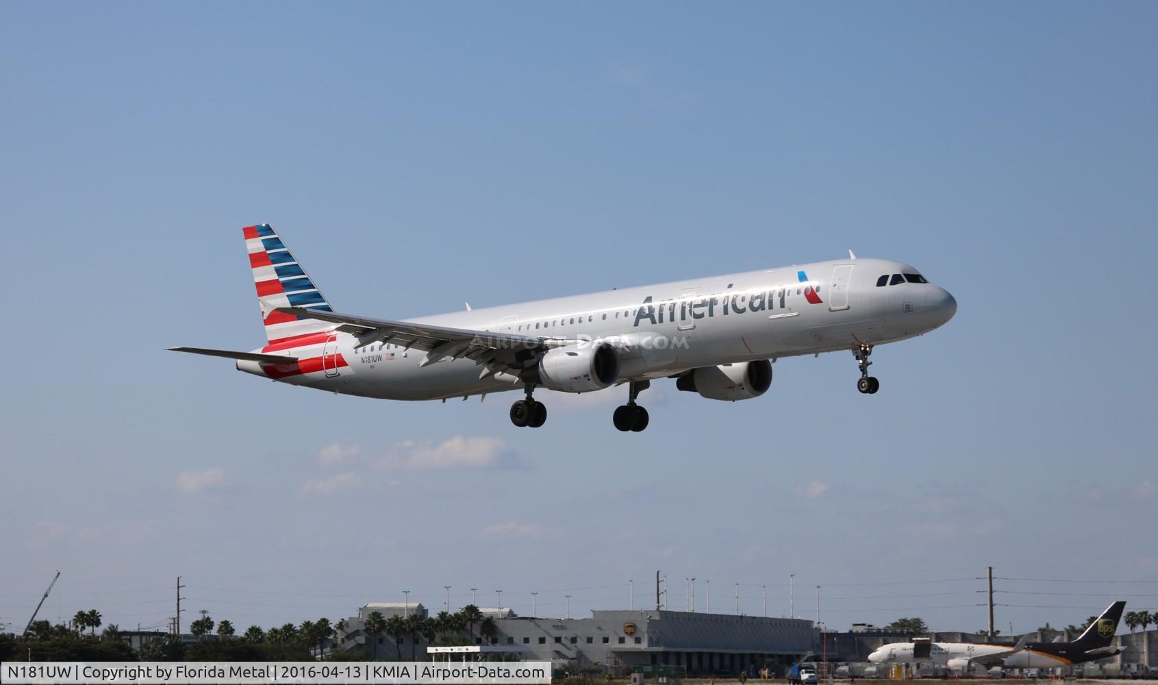 N181UW, 2001 Airbus A321-211 C/N 1531, AAL A321 zx