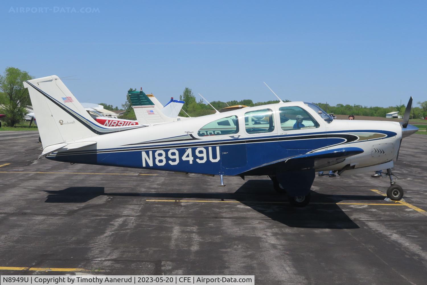 N8949U, 1965 Beech 35-C33 Debonair C/N CD-955, 1965 Beech 35-C33, c/n: CD-955, The Great Minnesota Aviation Gathering 2023